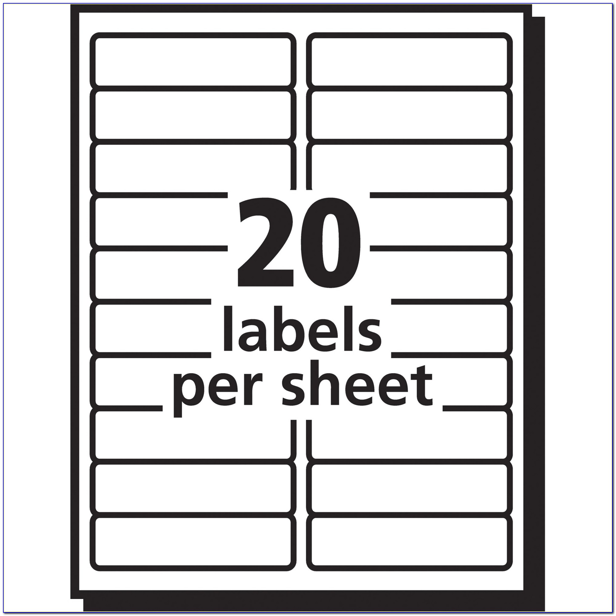 Labels 30 Per Sheet Template