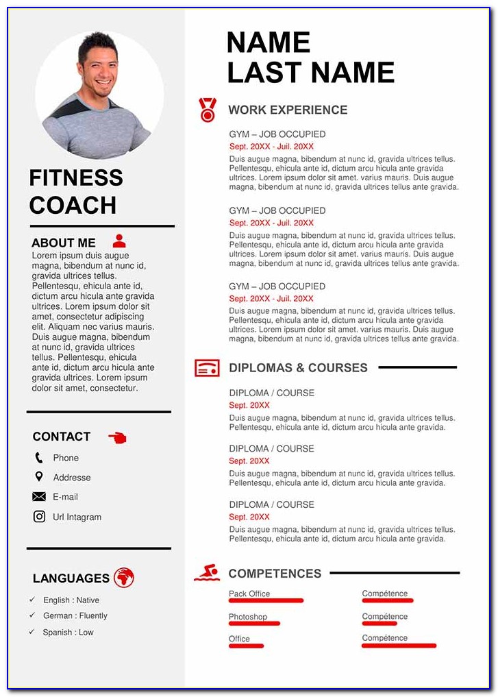 Sports Coaching Resume Template