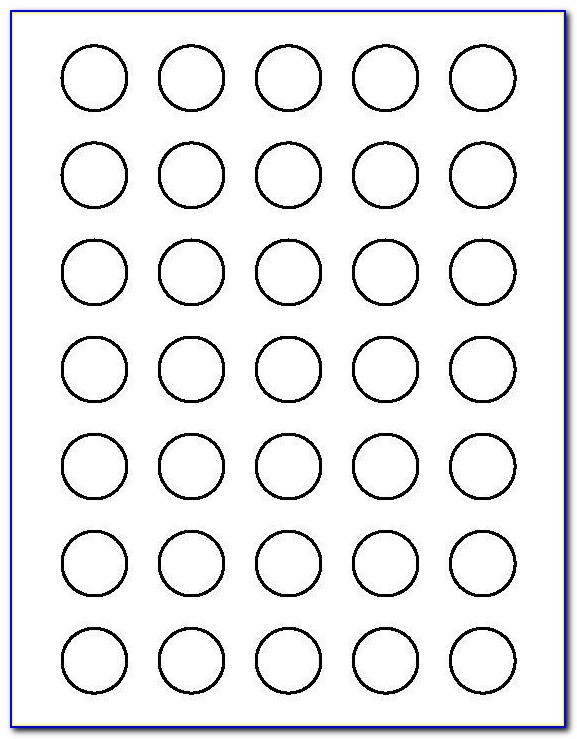 1 Inch Circle Labels Template
