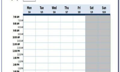 10 Hour Rotating Shift Schedule Template