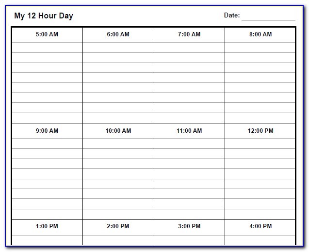 12 Hour Shift Schedule Examples Nurses