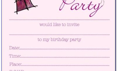 13th Birthday Invitations Templates Free