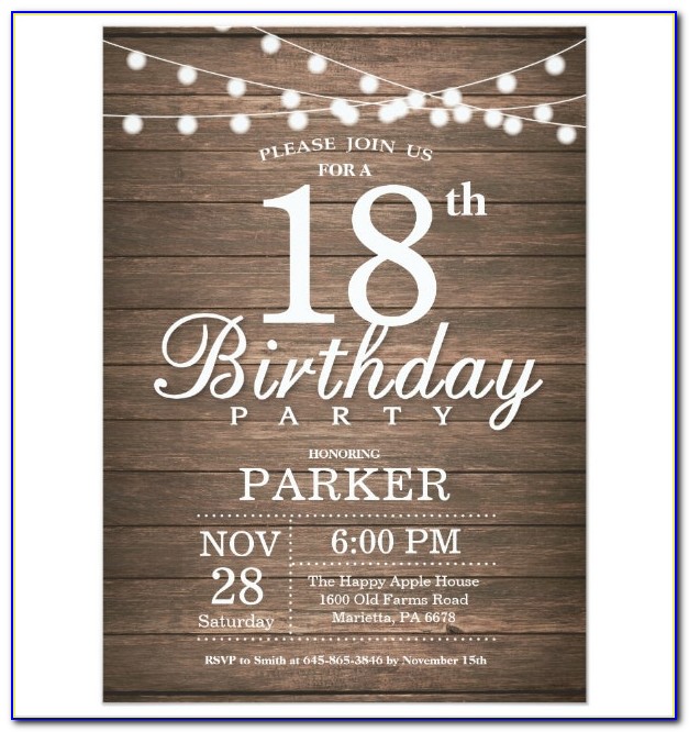 18th Birthday Invitation Maker