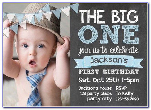 1st Birthday Invitation Card Template Free Download