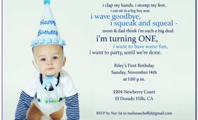 1st Birthday Invitation Template Online Free