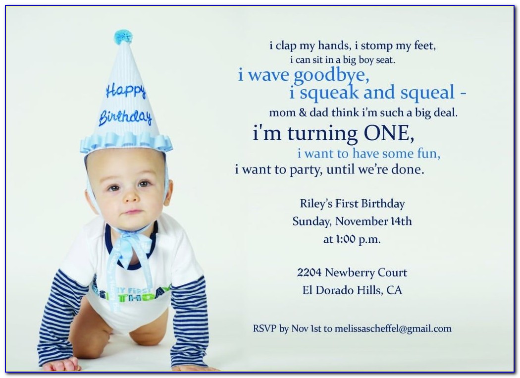 1st Birthday Invitation Template Online Free