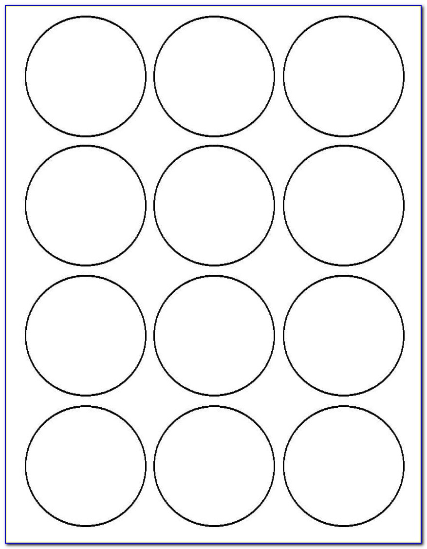2 Inch Round Label Template 20 Per Sheet