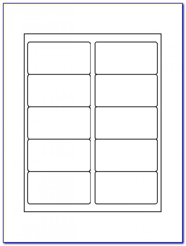 2 X4 Label Template Indesign