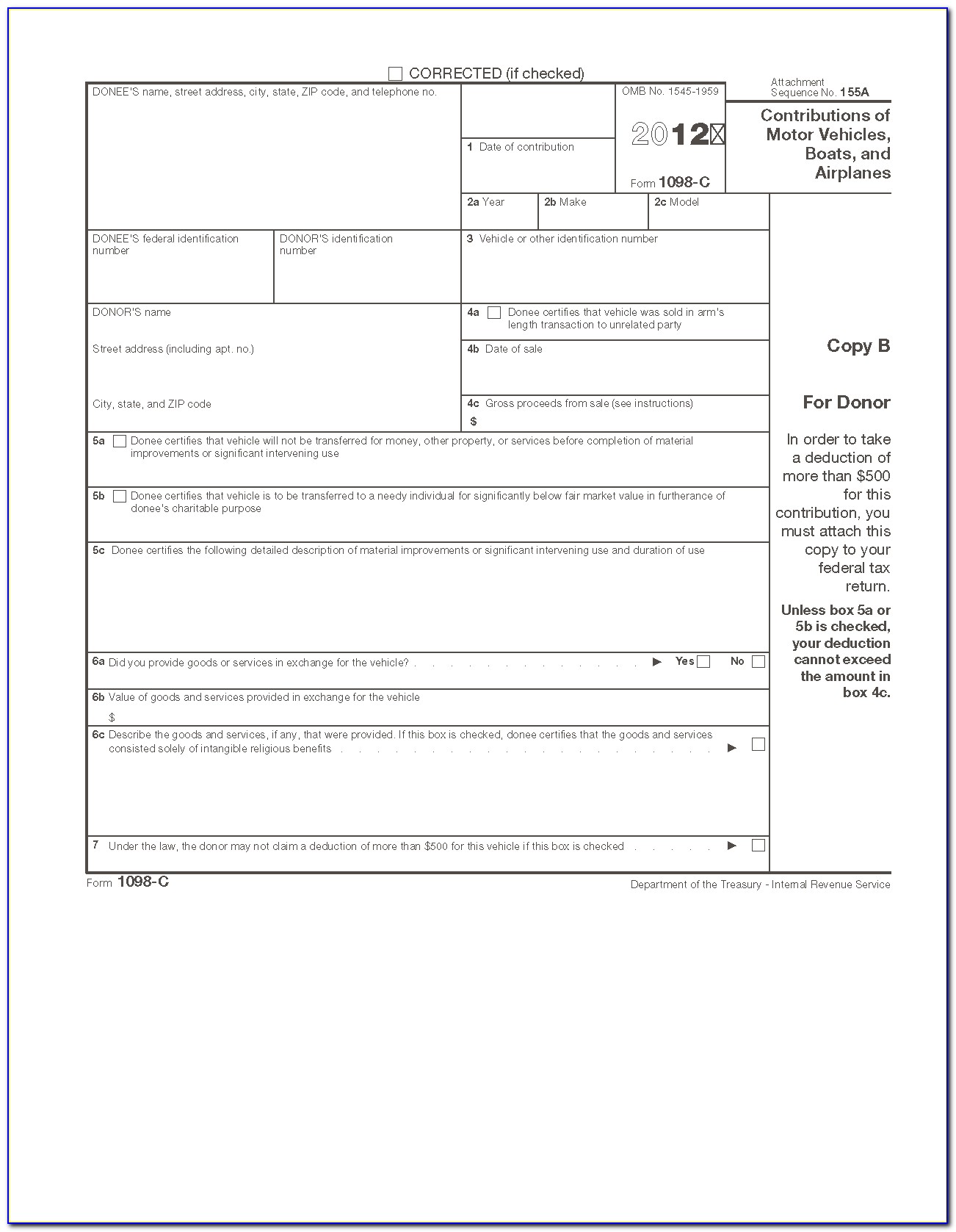 2011 Form 1096 Template