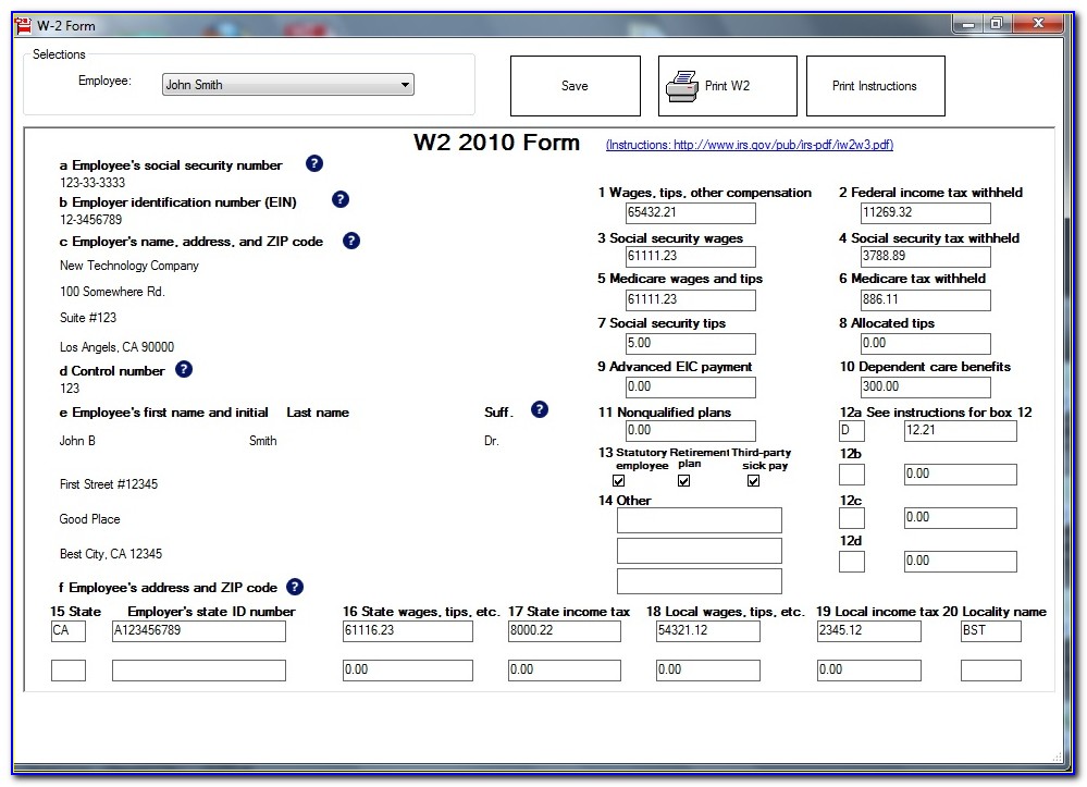 2013 Form 1099 Template