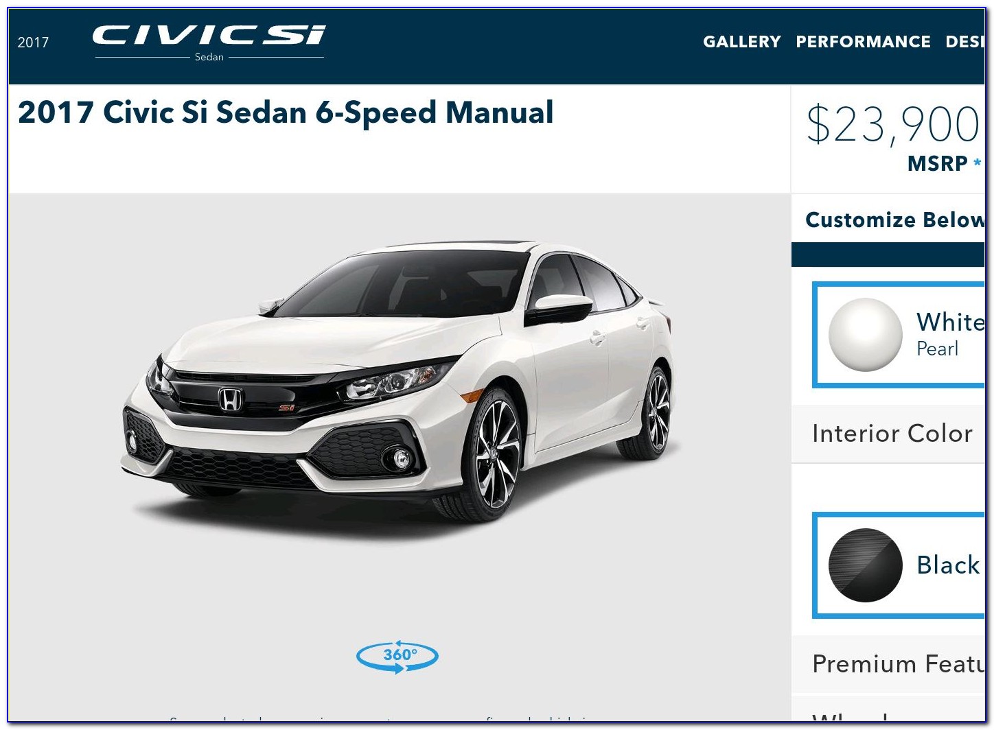2018 Honda Civic Si Sedan Invoice Price