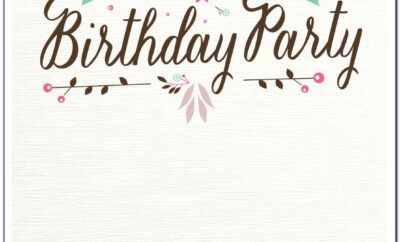 21 Birthday Invitation Templates Free