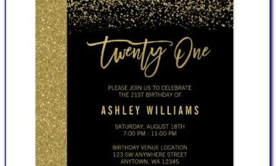 21 St Birthday Invite Templates Free