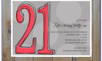 21st Birthday Invite Templates Free