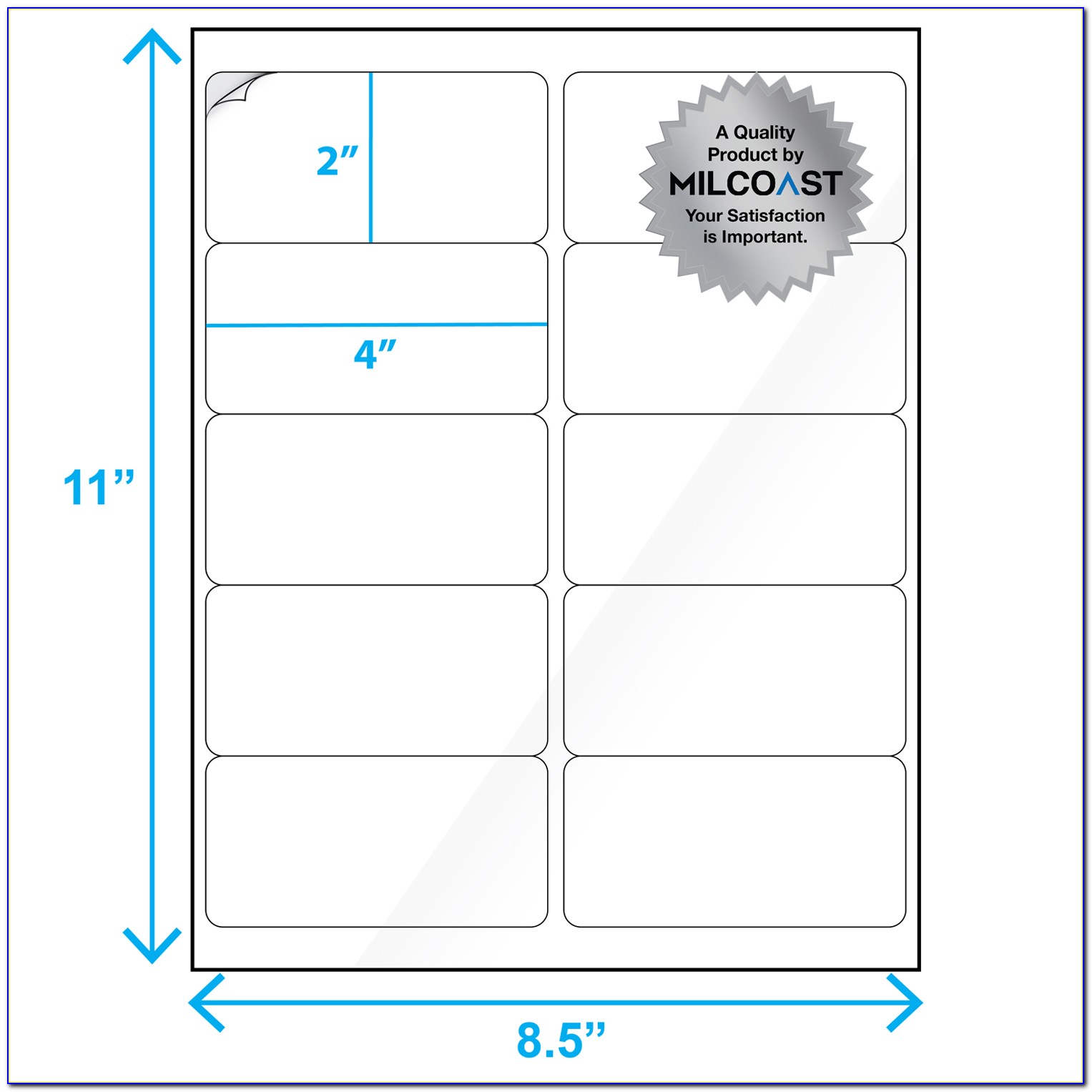 2x4 Label Template Pages