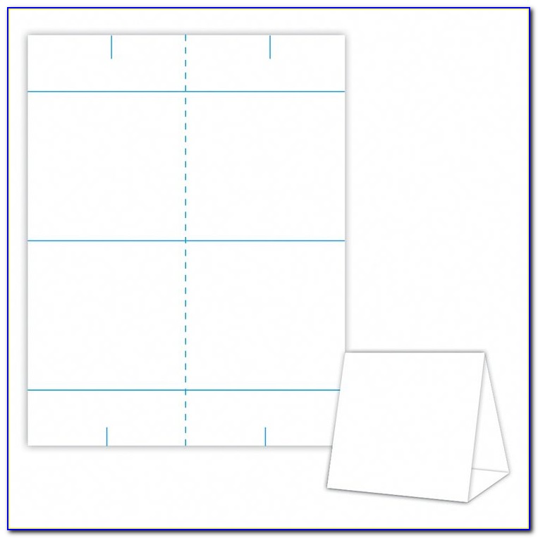 3 Sided Table Tent Template