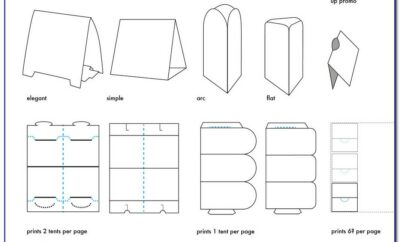 3 Sided Vertical Table Tent Template