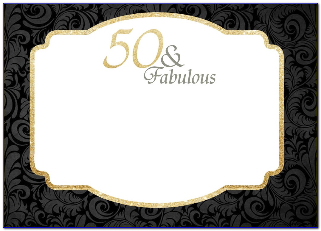 50th Anniversary Invitation Templates Free