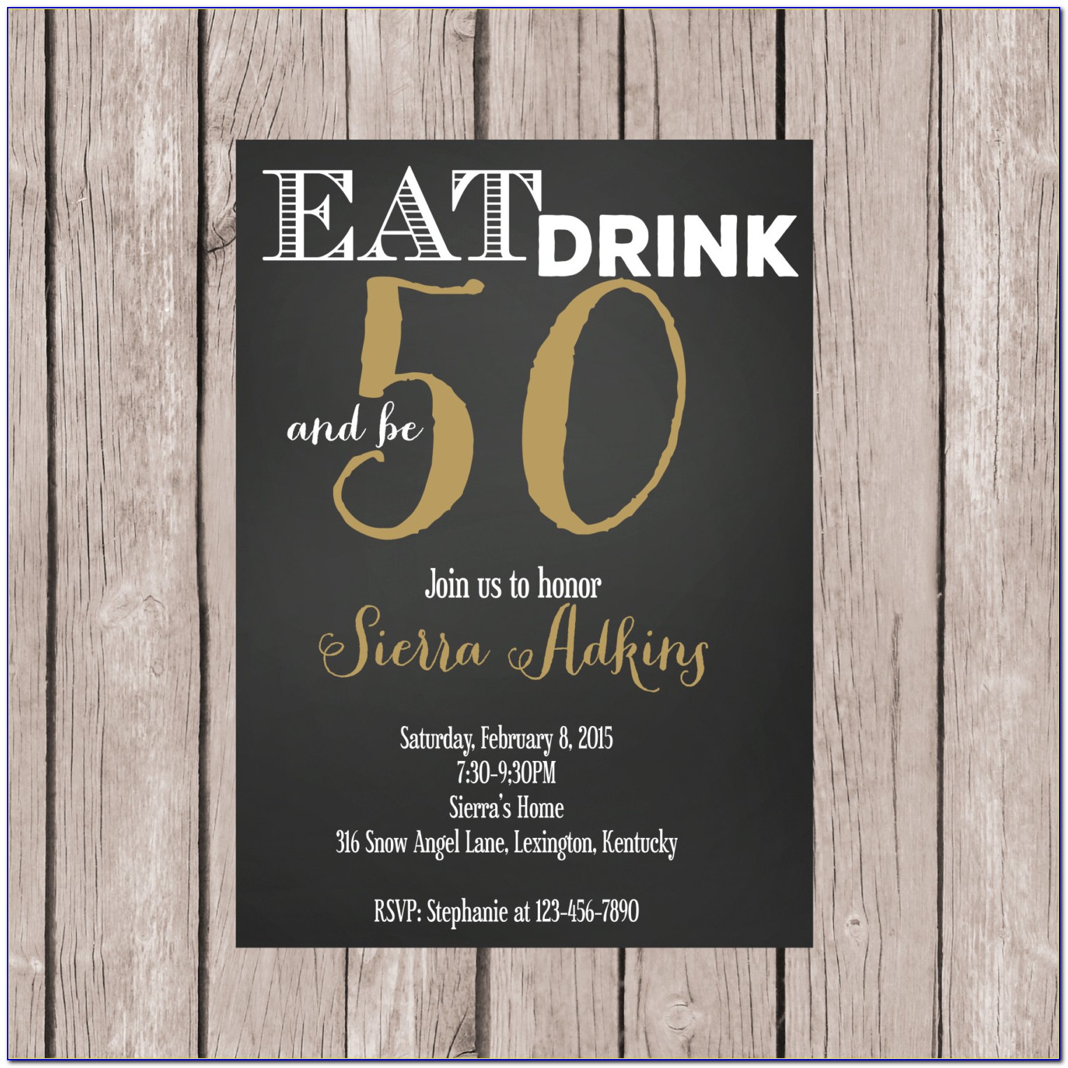 Free Printable 50th Birthday Party Invitations Templates