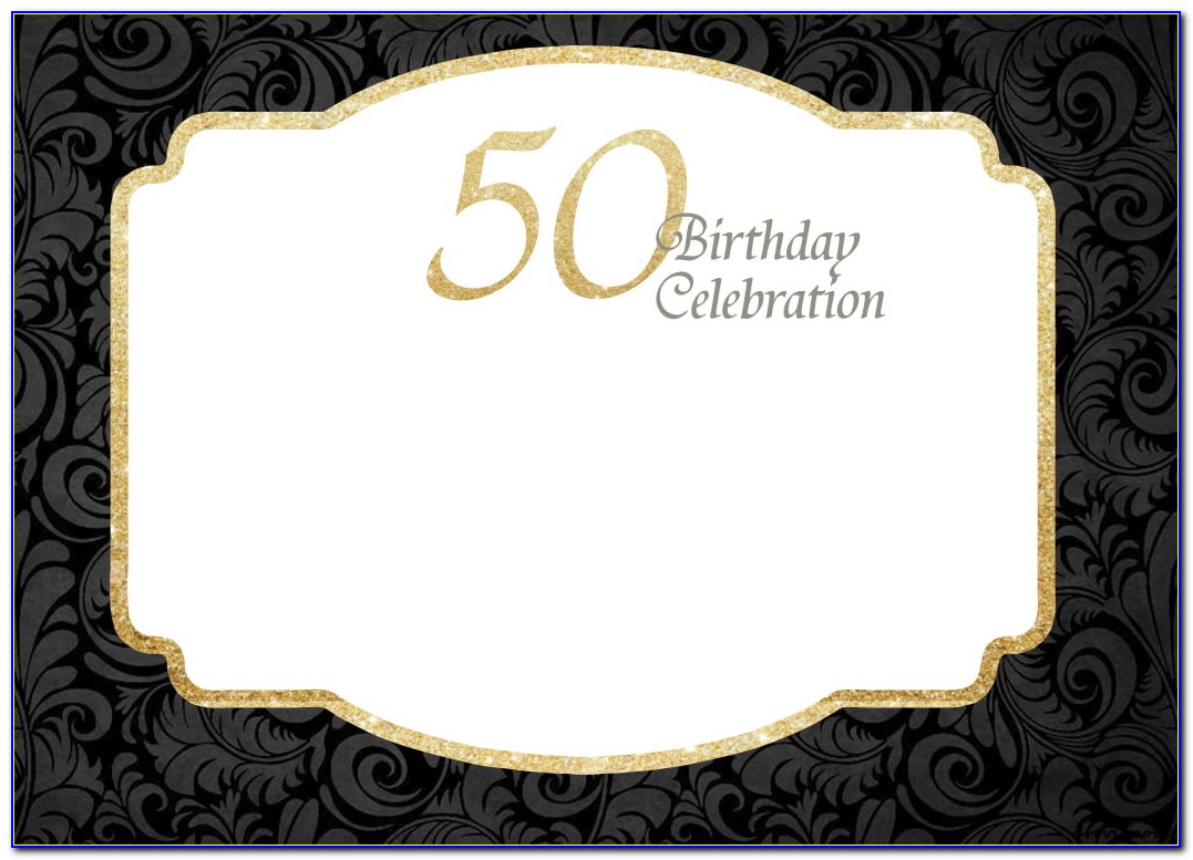 50th Birthday Invitations Printable Free