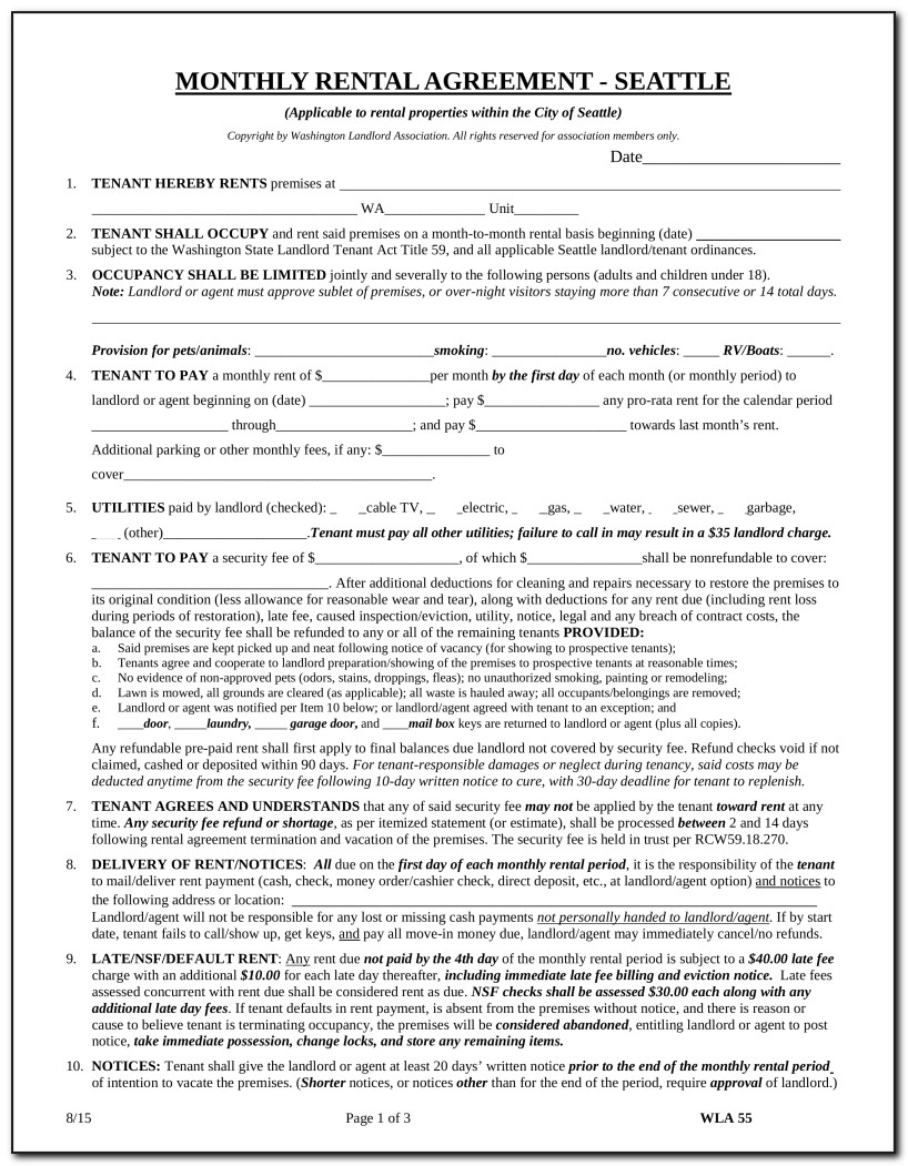 6 Month Tenancy Agreement Template Uk