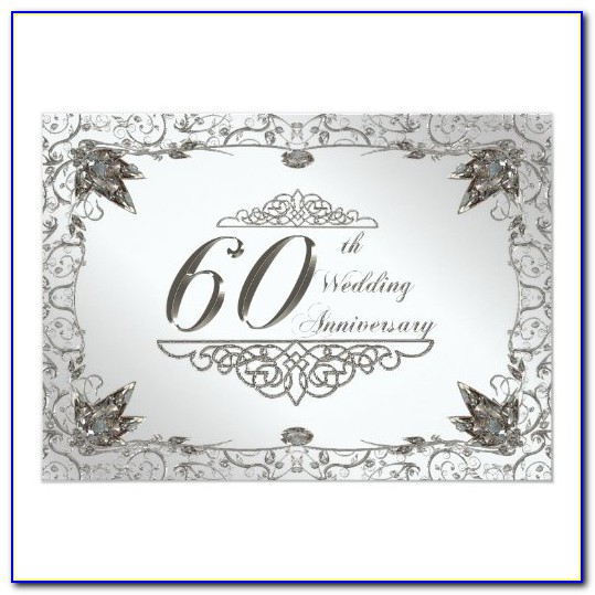 60 Anniversary Invitations Templates