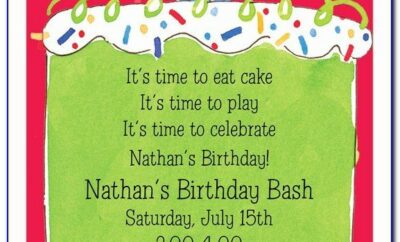 8 Th Birthday Invitation Templates