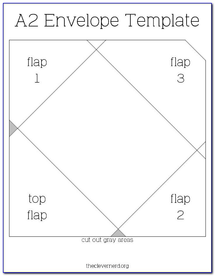 A2 Envelope Printing Template