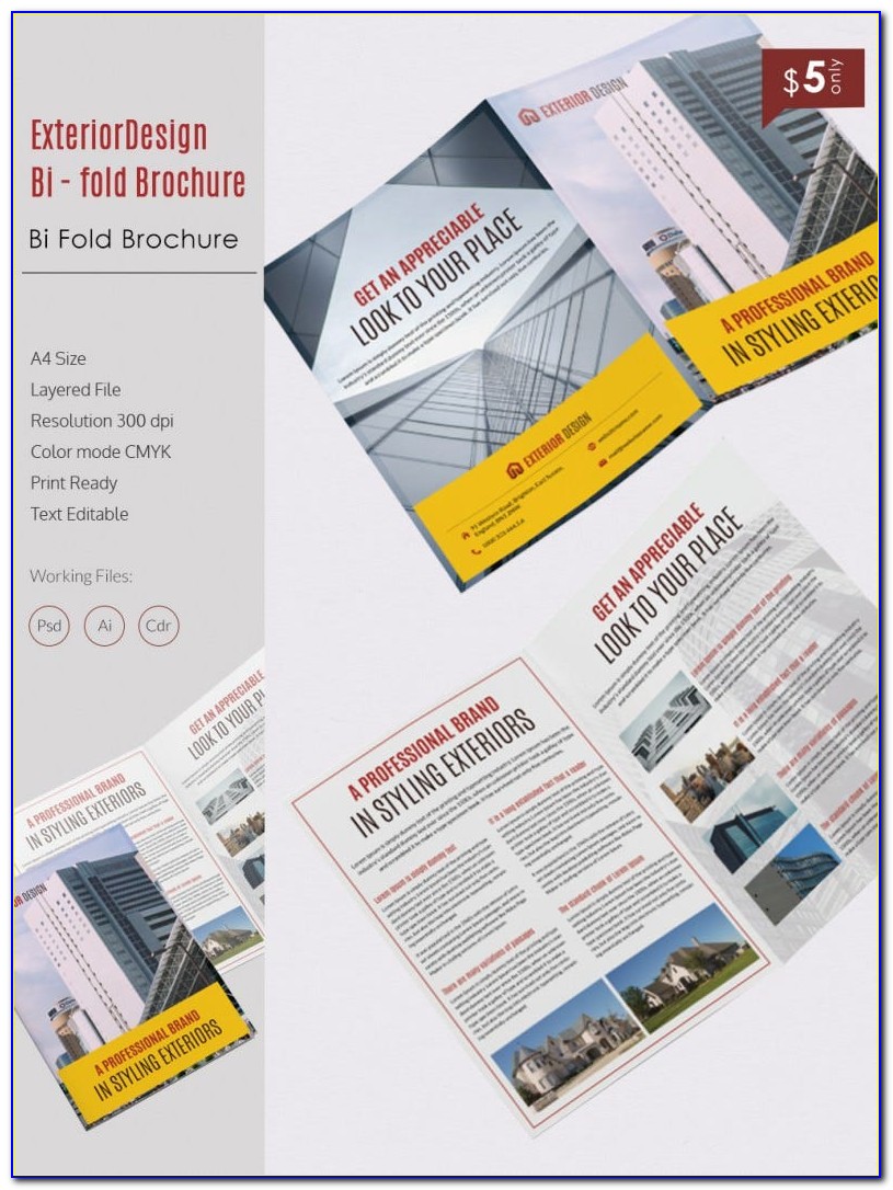A4 Brochure Template Photoshop Free Download