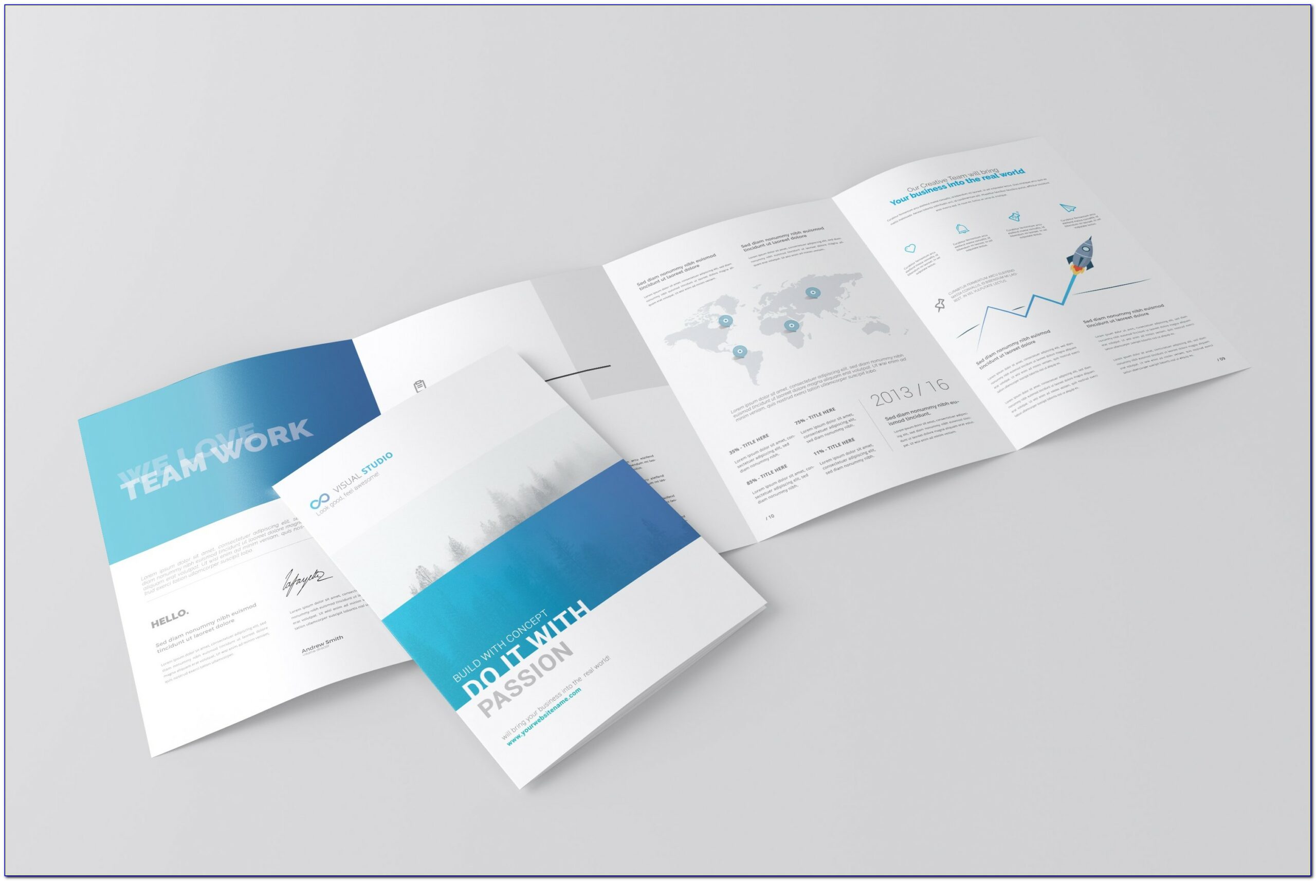 A4 Brochure Templates Psd Free Download