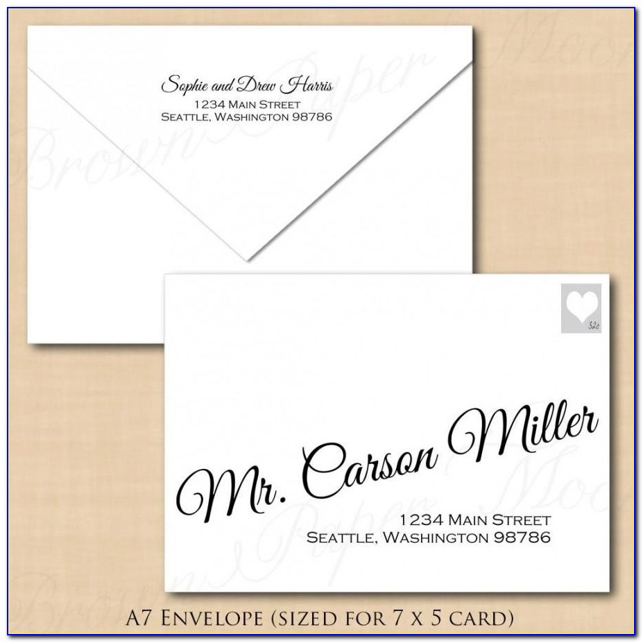 A4 Window Envelope Template Word