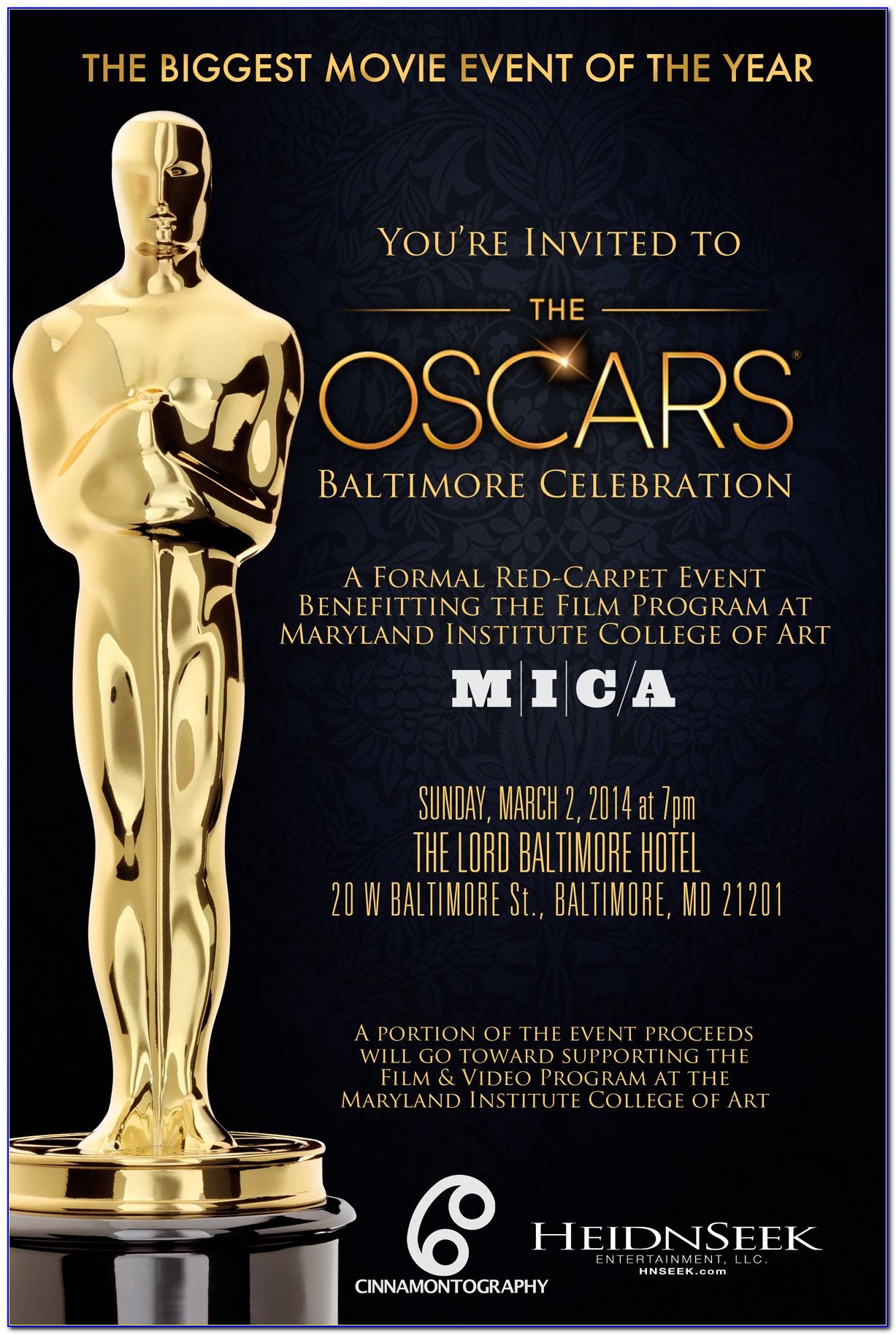Academy Award Party Invitation Template