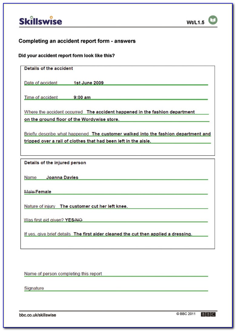 Accident Liability Release Form Template