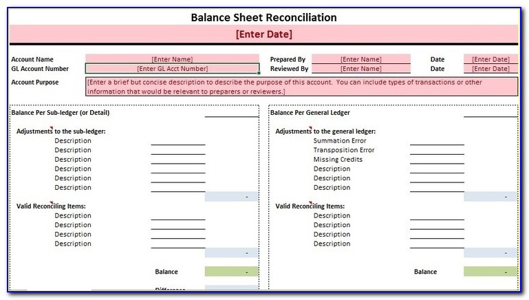 Accounting Ledger Template Free
