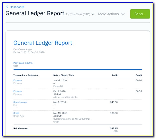 Accounting Ledger Templates Free