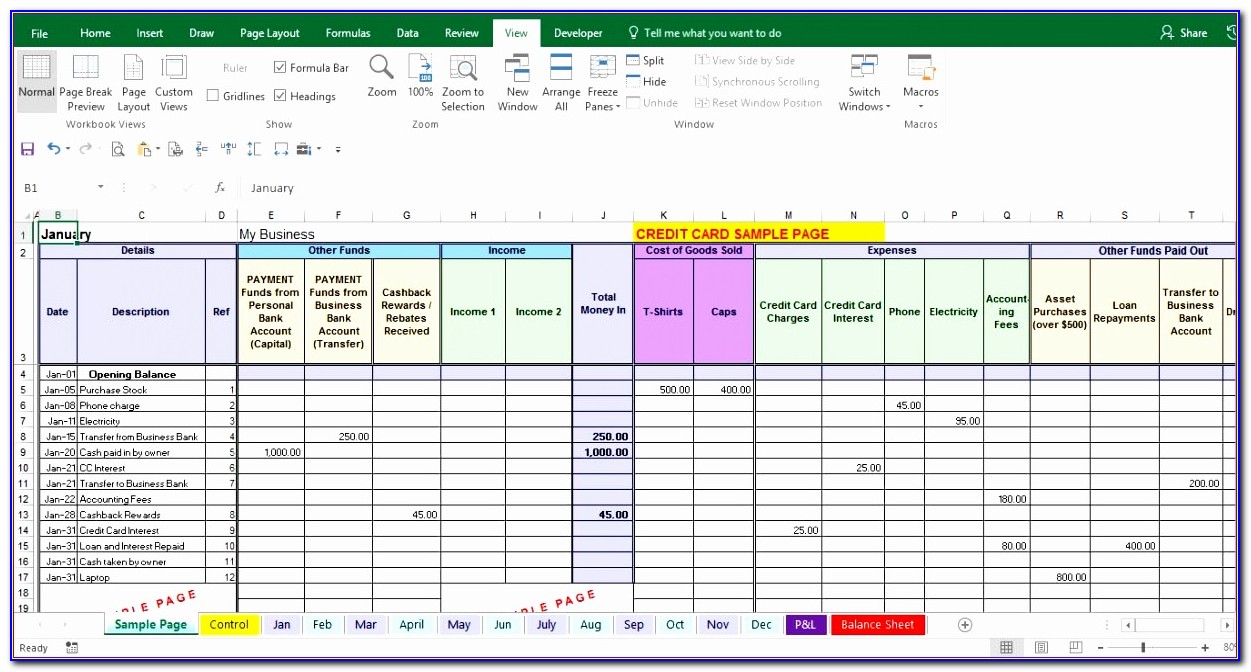 Accounting Spreadsheet Templates For Small Business Australia