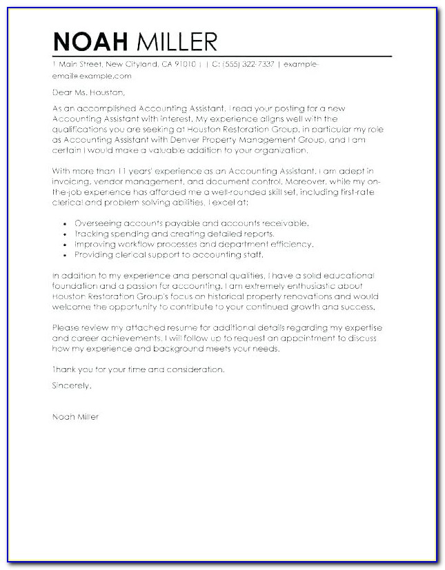 Accounts Payable Coordinator Cover Letter Template
