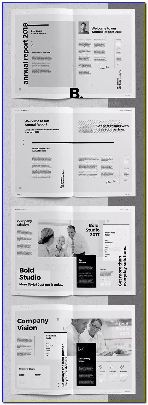 Adobe Indesign Annual Report Templates