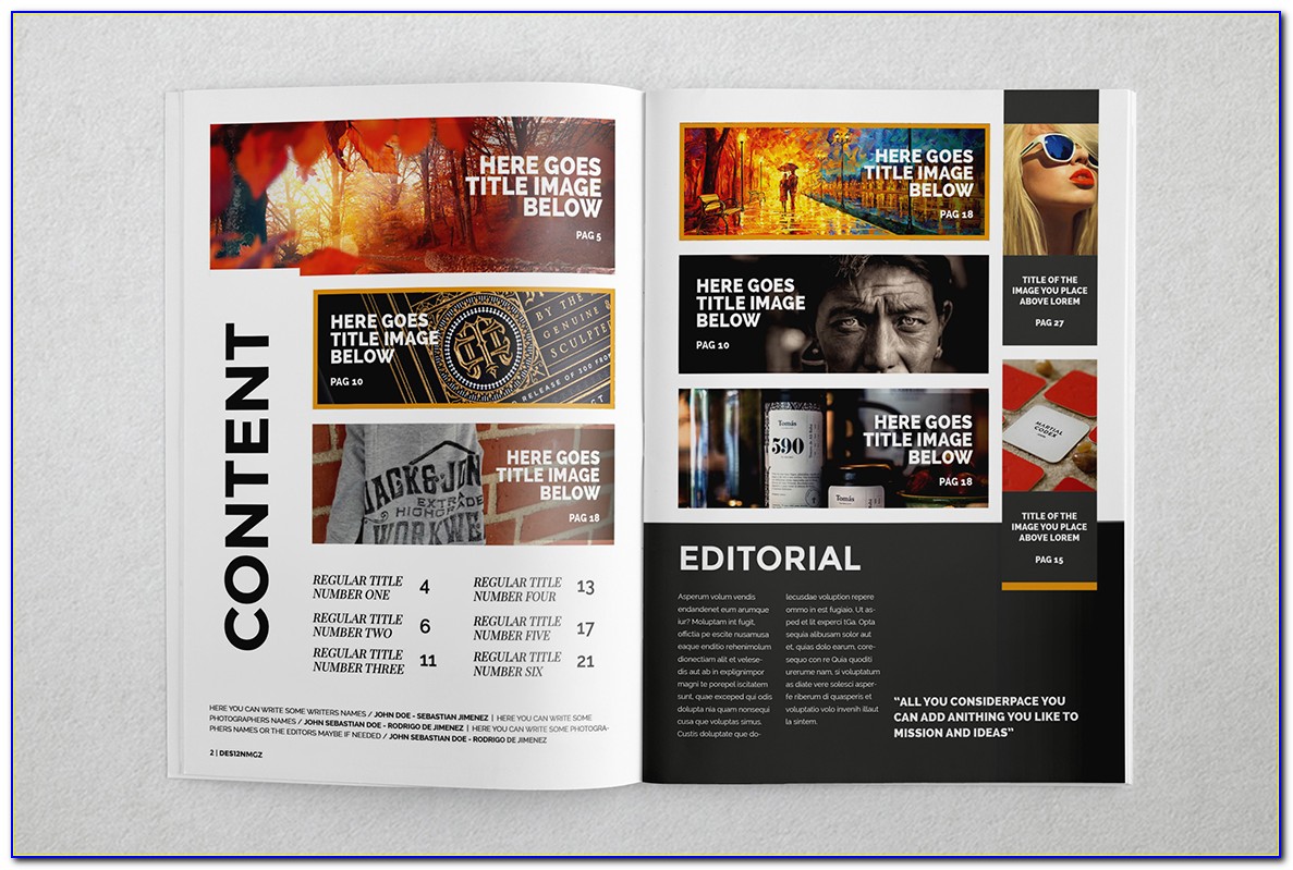 Adobe Indesign Magazine Layout Template Free