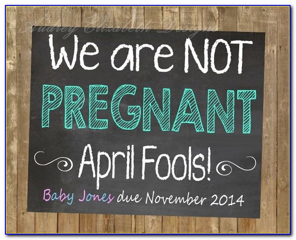 April Fools Pregnancy Announcement Facebook