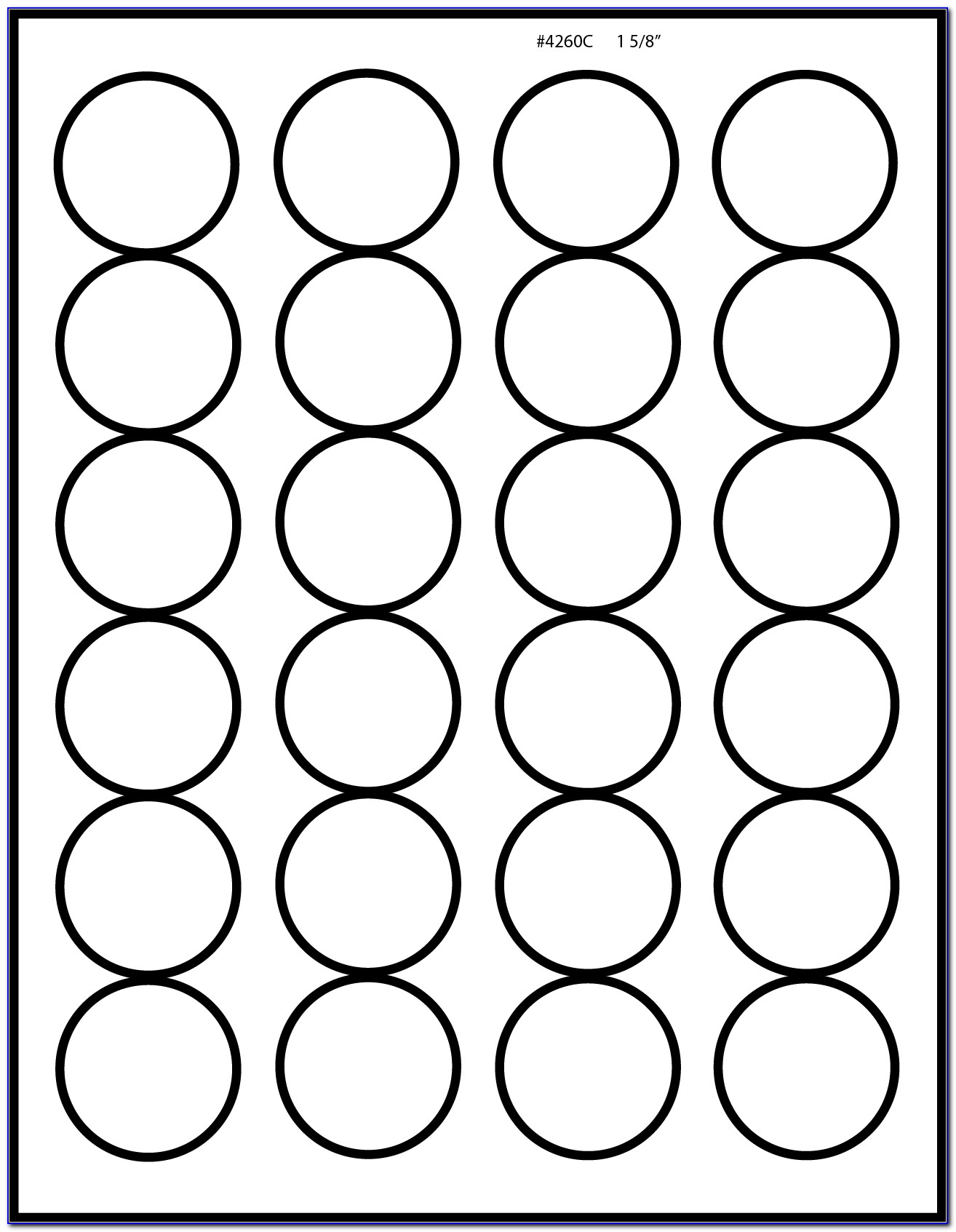 Avery 1 Inch Circle Label Template