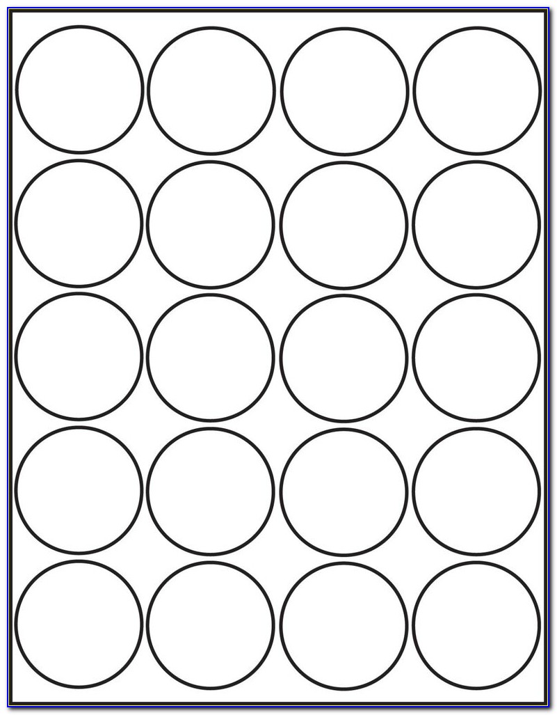 Avery 1 Inch Round Label Template