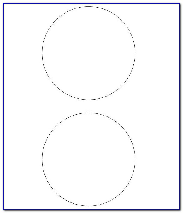Avery 1 Round Label Template