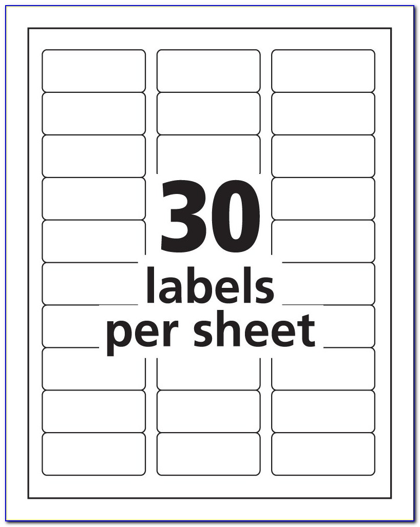 Avery Labels 30 Per Sheet 3 Columns Template