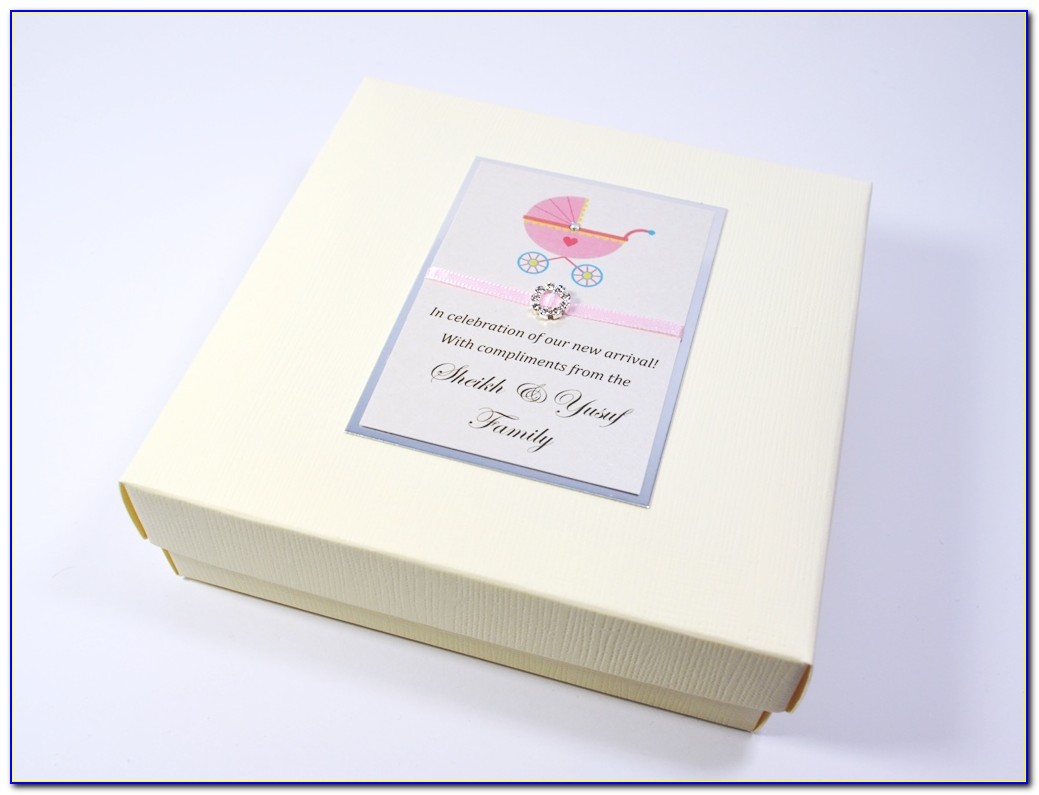 Baby Boy Announcement Sweet Boxes In Gujarati