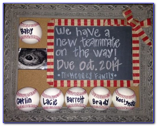 Baseball Pregnancy Announcement To Husband