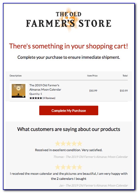 Best Abandoned Cart Email Templates