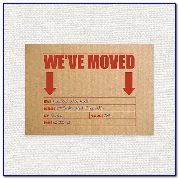 Business Moving Announcement Postcards
