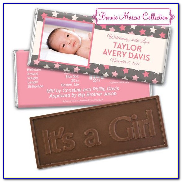 Chocolate Bar Baby Announcements