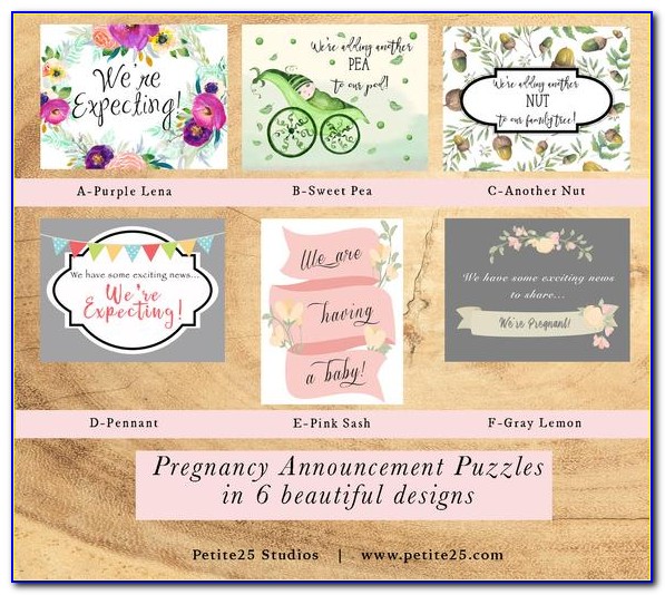 Christmas Pregnancy Announcement Puzzle